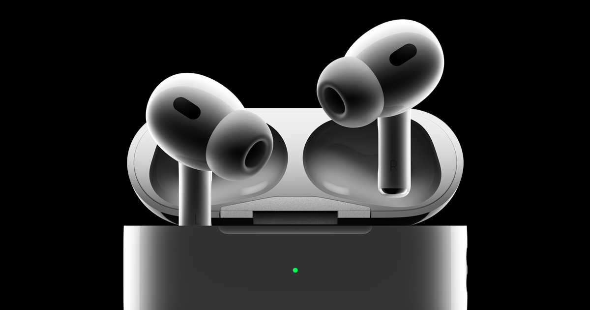 Read more about the article Apple AirPods Pro 2 Wireless Earbuds, Active Noise Cancellation, Hearing Aid Feature, Bluetooth Headphones, Transparency, Personalized Spatial Audio, High-Fidelity Sound, H2 Chip, USB-C Charging