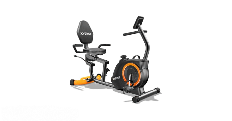 Recumbent Exercise Bike for Home Use, Quiet Recumbent Stationary Bikes for Adults & Seniors, 16-Level Resistance, Adjustable Seat, Supports 400LB, Pulse Sensors & LCD Display